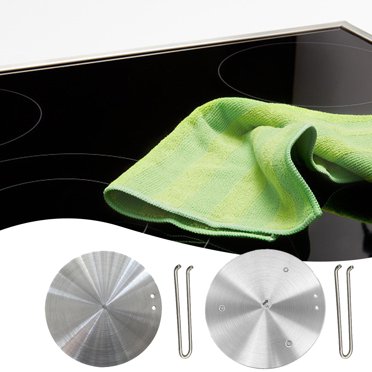 Baohd Plaque de Cuisson Électrique Fiable et Durable Grand Éventail d'Utilisations Acier Inoxydable Plaque à Induction Convertisseur de Cuisson Disque 20 Repose-Pieds type 1Ensemble