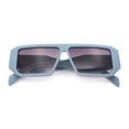 thumbnail image 1 of Womens Mod Flat Top Square Rectangle Beveled Diamond Cut Arm Plastic Sunglasses Blue - Purple, 1 of 7