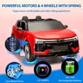 thumbnail image 3 of BeesClover 24V Kids Electric Car with Remote Control, 2-Seater Ride on Truck SUV, 3-Speed Battery Powered Vehicle with MP3 & Bluetooth Music, 3 of 8