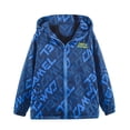 thumbnail image 1 of 2025 3-14Y Boys Spring Windproof Jackets Fleece Lined Baby Jackets Hooded Windbreakers Blue, 1 of 8