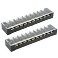 thumbnail image 3 of Bande Terminale, 600V 35A 2 Pcs Bloc Terminal à Double Rangée de Fils pour Ponts pour Éclairage 6 Positions 3506, 10 Positions 3510, 12 Positions 3512, 3 of 7