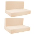 thumbnail image 3 of funtasica 4 Pieces Camper Cushion Covers Camper Cushion Slipcovers Soft RV Seat Covers Beige, 3 of 9