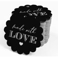 thumbnail image 4 of Inkdotpot Real Silver Foil Made With Love Text Tags Favor Hang Paper Tags 100 Pieces, 4 of 6