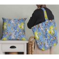 thumbnail image 5 of Soimoi Blue Moss Georgette Fabric Tendril & Abstract Print Fabric by the Yard 42 Inch Wide, 5 of 5