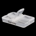 thumbnail image 4 of Unique Bargains Household Travel Detachable Medication Reminder Daily Am PM Weekly Pill Organizer Box Case, 4 of 4