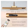 thumbnail image 3 of Led Rechargeable Wall Lamp, Modern Remote Control 3color Dimming Gold Bathroom Mirror Light, Aluminum Picture Lights For Hotel ,Adjustable Lighting Angle, 3 of 7