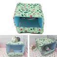 thumbnail image 4 of Small Pet Cage Bed, Soft Material Bottomless Hamster Sleeping  Hook Fixed Large Space  For Guinea Pigs 25x20x15cm, 4 of 8