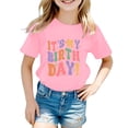 thumbnail image 1 of MEZZALL T-Shirt Mode Décontracté pour Filles Tout-Petits Col Rond Manches Courtes T-Shirt Hauts 6, 8-9 Ans, 1 of 3