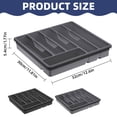 thumbnail image 3 of Gkeoshab Storage Containers Mitoydoe Organizer With Lid 6 Compartments Covered Utensil Tray For Kitchen Drawer And Countertop Plastic Cutlery And Flatware Storage Box For Spoons Forks Holder Case, 3 of 5