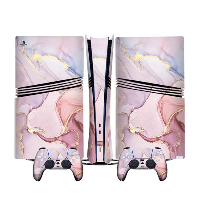 Compatible With PS5 Pro Consoles Cartoon Anime Stickers Set, Cute Custom Decals with Game Controller Skin