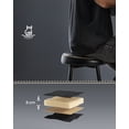 thumbnail image 3 of VASAGLE Bar Height Chairs, PU Leather Bar Stools with Stitching, Set of 2, Transitional Home Kitchen, Ink Black, 3 of 9