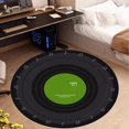 thumbnail image 2 of Tapis de Sol Rond Absorbant, Tapis Antidérapant Lavable, Tapis Doux en Peluche pour Chambre, pour Salon Entrée Déco Maison, 2 of 6