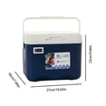 thumbnail image 2 of WIFKLSIIPG Cooler Insulated 6L Personal for Hot Food Ice Ice Chest Small Hard for Fishing Boat Camping Outdoor(Blue), 2 of 2