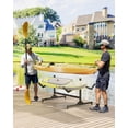 thumbnail image 3 of AKDSteel Support de Kayak Robuste, Support de Rangement Double Face à une Seule Couche pour 2 Kayaks, avec Roues et Sangles de Suspension, Support de Kayak Idéal pour le Rangement Intérieur Ou Extérieur, 3 of 8
