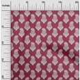 thumbnail image 2 of oneOone Rayon Red Fabric Block Dress Material Fabric Print Fabric By The Yard 56 Inch Wide, 2 of 5