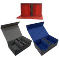 thumbnail image 2 of lionlar Card Storage Case Holder Double-Sleeved Multifunctional Holds 400+ Multiple Uses Black Red, 2 of 9