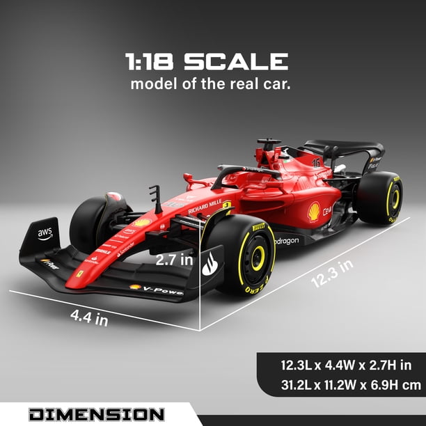 Ferrari F1 Racing Car 1/18 ミニカー Ferrari F1-75 RC Car 1:18 Scale Remote Control Race Car with 2.4