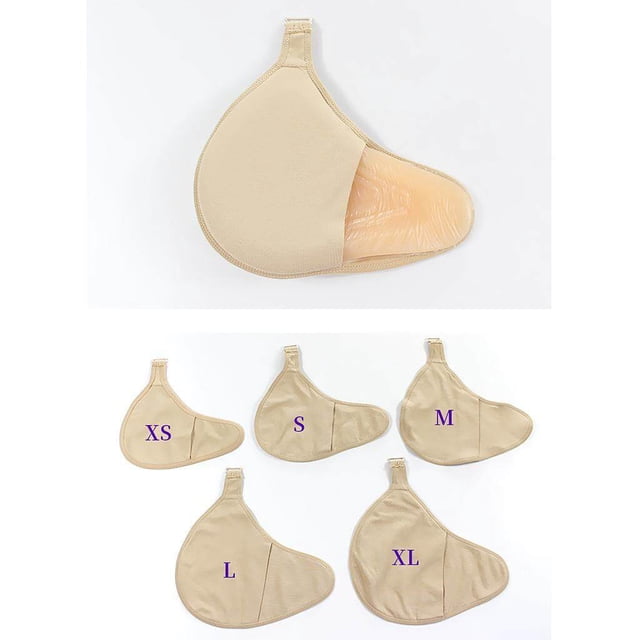 VONKY Coussinets Anti-Transpiration pour Seins Droits Femmes Formes Mammaires en Silicone Coton Poche de Protection TP