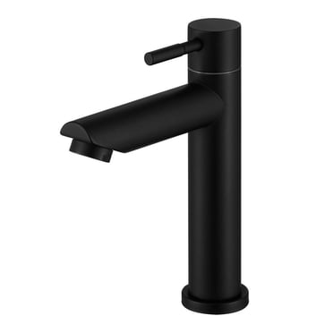 Ruibeauty Black Basin Kitchen Bathroom Mixer Sink Tap Cold Matte Sink Faucet Taps