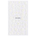 thumbnail image 2 of EGNMCR Nail Stickers Nail Art Embossed Sticker 5d Three-dimensional Hollow White Lace Flower Nail Applique Nail stickers, 2 of 3