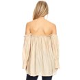 thumbnail image 2 of Women Renaissance Off Shoulder Top Costumes Blouse Boho Peasant Shirt, 2 of 5