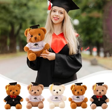 Sentmoon Cadeaux pour Femmes Décorations de Remise des Diplômes Mignons Coussins de Canapé Ourson de Remise des Diplômes Poupée Chapeau Ours Poupée Jouet Cadeau Commémoratif de Remise des Diplômes pour Cadeaux d'Anniversaire et Cadeaux des Fêtes