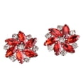thumbnail image 1 of KLKCMS 2 Pcs Elegant Rhinestone Clips s Jewelry Crystal Decoration Buckle Heels Diamond Red, 1 of 6