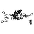 thumbnail image 2 of Boutons de Pantalon, Boucle de Taille Réglable Réutilisable Multifonctionnelle pour les Cols de Jupes pour la Couture Noire, 2 of 8