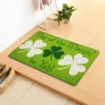 thumbnail image 4 of Welcome Mats for Front Door,St. Patricks Day Door Mat - Front Door Mat - Bath Rug Super Absorbent Dry - Rubber Backing Non Slip Washable Bathroom Floor Mats -Green 16X24 In, 4 of 8