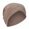 thumbnail image 4 of XZNGL Women Solid India Hat Muslim Ruffle Cancer Chemo Beanie Turban Wrap Scarf Cap, 4 of 9