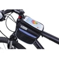 thumbnail image 2 of Xingzhi Front Bike Bag Long-time Service Premium Material Assorted Colors Waterproof Cycling Pouch Phone Mount Bicycle Accessories Blue【S】 Blue【S】 1Set, 2 of 6