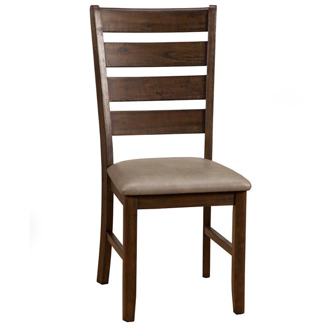 Alpine Furniture Chaise Latérale Emery, Noyer (Ensemble de 1)