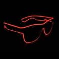 thumbnail image 3 of Light up El Wire Neon Rave Glasses Glow Flashing LED Sunglasses Costumes For Party, EDM, Halloween, 3 of 4