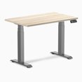 thumbnail image 1 of Desky Bureau Assis-Debout Mini Double - Chêne Classique / 40 x 24 Pouces / Gris Espace, 1 of 10