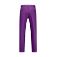 thumbnail image 3 of AherBiu Mens Dress Pants Pantalon Habillé pour Homme Taille Extensible devant Plat Grande Taille Coupe Ajustée Pantalon Extensible Classique Confortable, 3 of 3