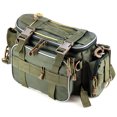 thumbnail image 2 of Graflsoa Multifunctional Army Green Fishing Tackle Bag with Adjustable Straps and Multiple Pockets for Outdoor Enthusiasts, 2 of 7