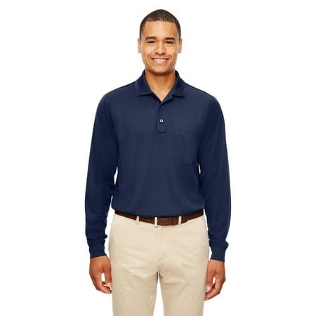 Ash City - Core 365 Adult Pinnacle Performance Long-Sleeve Piqué Polo with Pocket