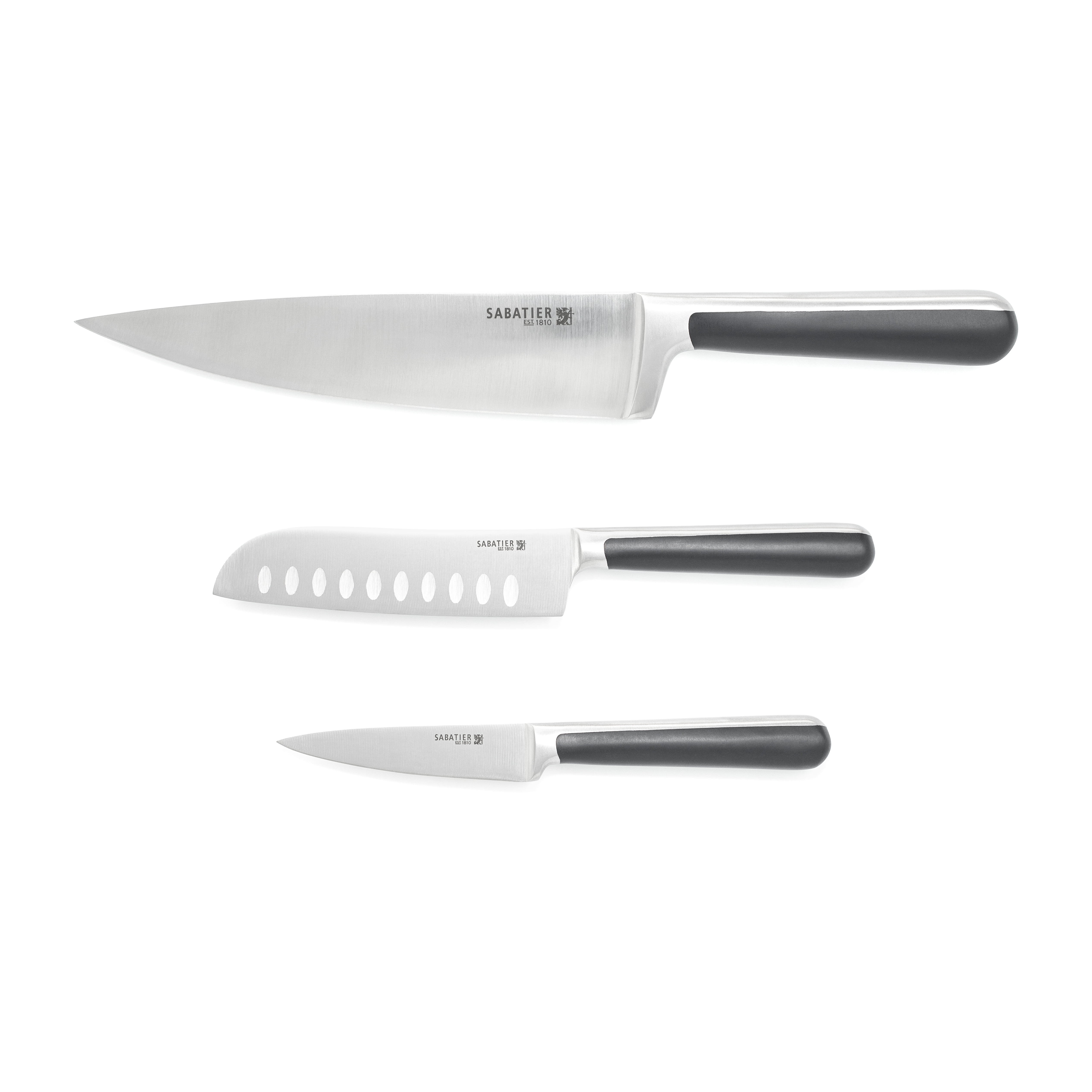 Sabatier 3 PC Forged Top Tang Knife Set