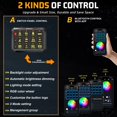 thumbnail image 3 of 12 Gang Switch Panel Bluetooth RGB Switch Pod 12v Switch Panel for Car Truck Offroad RV Campers Van SUV UTV ATV, 3 of 6