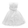 thumbnail image 3 of TiaoBug Robe de Soirée d'Été en Dentelle Pailletée Taille Brillante Fleurie Robe de Concours Blanche 12, 3 of 5