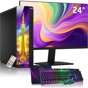 AXOII RGB Desktop PC Combo ~ 24" Inch Monitor ~ Intel Core i5 processor up to 4.00GHz 16GB DDR4 RAM 256GB SSD WiFi Bluetooth Windows 11 Pro AXOII RGB Desktop PC Combo ~ 24" Inch Monitor ~ Intel Core i5 processor up to 4.00GHz 16GB DDR4 RAM 256GB SSD WiFi Bluetooth Windows 11 Pro