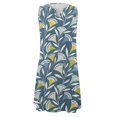 thumbnail image 5 of TJAZFJPA Robes de Soirée Grande Taille pour Femmes Robe Élégante pour Femmes à Col Rond Robe Débardeur Robe Décontractée à Imprimé Floral Robe d'Été Grande Taille Robe de Boîte de Nuit, 5 of 5