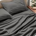 thumbnail image 5 of Bare Home Premium 1800 Collection Ensemble de Draps 4 Pcs, Grand Lit, Gris, 5 of 5