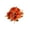 - [Orange] / Fleurs à tige flexible, variante sur Bouquet de Roses Artificielles en Soie Synthétique - Fleurs Artificielles pour la Décoration Intérieure, Composition Florale à 5, Rouge, JKODE