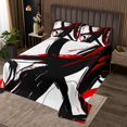 thumbnail image 2 of Erosebridal Abstract Ombre Bedspread Sets Queen Size, Geometric Stripe Bed Quilt, Mid Century Decor 3-Piece, 2 of 5