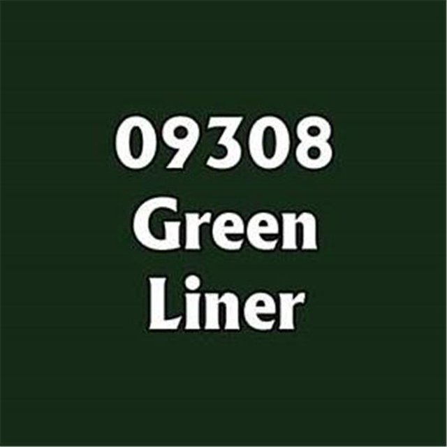 Reaper Miniatures REM09308 0.5 oz Master Series Paint Core Colors Dropper Bottle, Green Liner