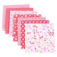 thumbnail image 2 of Mashaouyo Clearance Red 25*25cm 7PC Patchwork Cloth Group Cloth Small Floral Handmade Diy Cotton Cloth Small Head Cloth, 2 of 3