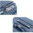 thumbnail image 4 of TRAVLR 100% PP Break Resistant Lightweight Expandable 20"  Cabin Luggage Trolley- Coral Blue, 4 of 4