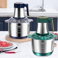 thumbnail image 4 of Food Processor, Stainless Steel Vegetable Chopper 500W Detachable Labor Saving Electric Food Chopper for Meat Vegetable, 4 of 7