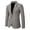 03 - Solide - Gris, variante sur Weiqiqre Ensemble de Complets pour Homme Élégant Veste de Prince de Cour Blazer Blazer de Mariage un Bouton Veston de Smoking pour Homme Veste de Complet à Revers Châle pour Souper Bal Fête